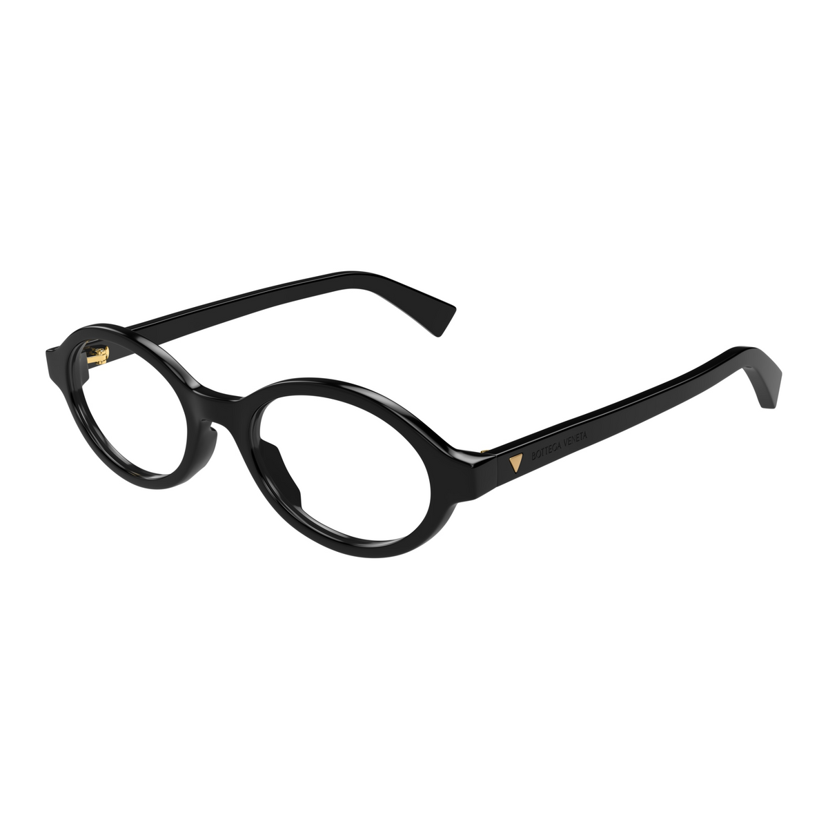 Bottega Veneta BV1367O Noir 001 de trois-quarts - Les Lunettes de Pauline