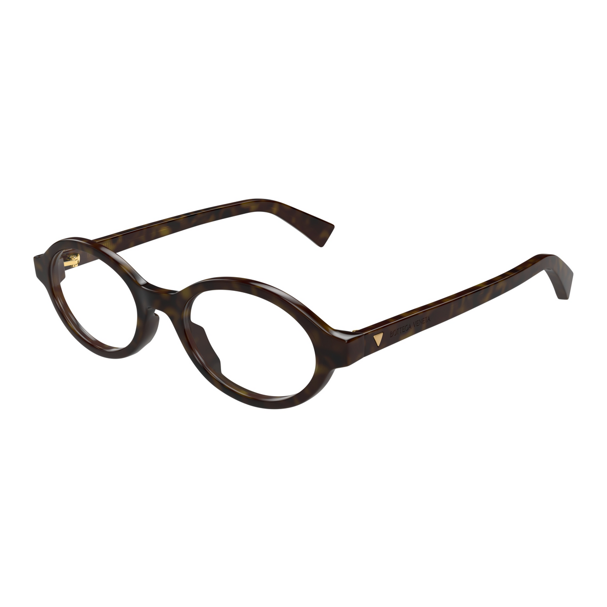 Bottega Veneta BV1367O Écaille Havane 002 de trois-quarts - Les Lunettes de Pauline
