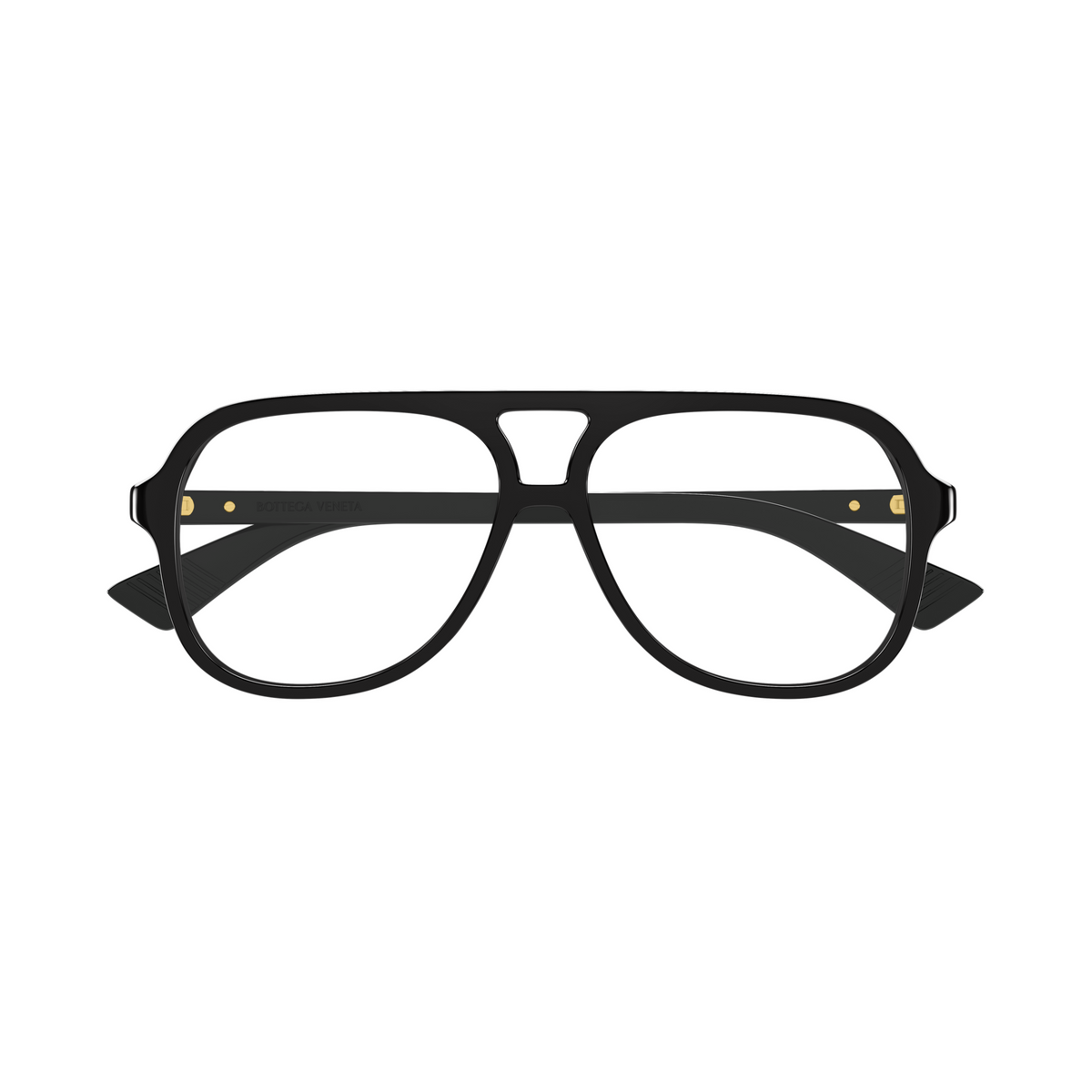 Bottega Veneta BV1417O Noir 001 de face - Les Lunettes de Pauline