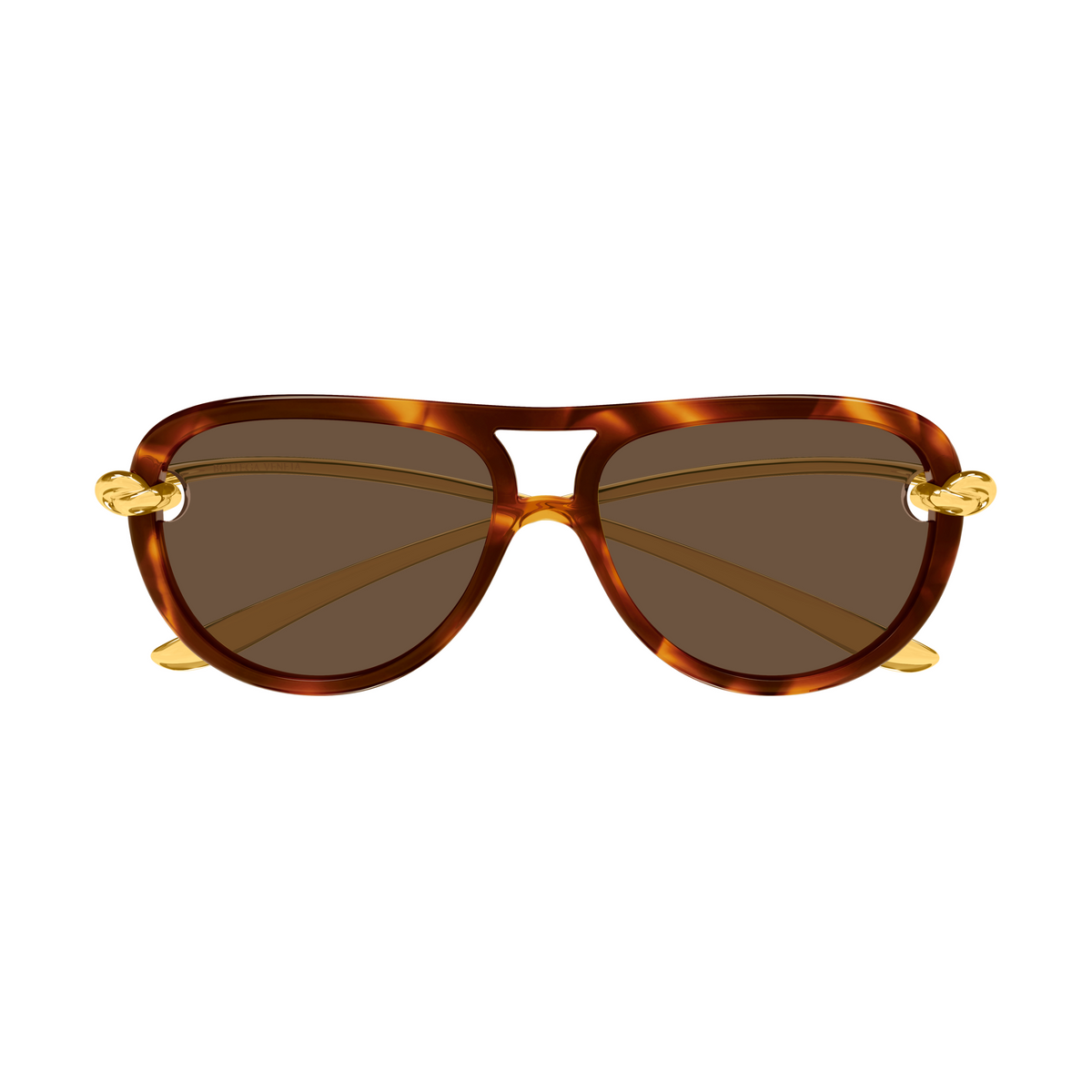 Bottega Veneta BV1418S Écaille Havane Doré 007 de face - Les Lunettes de Pauline