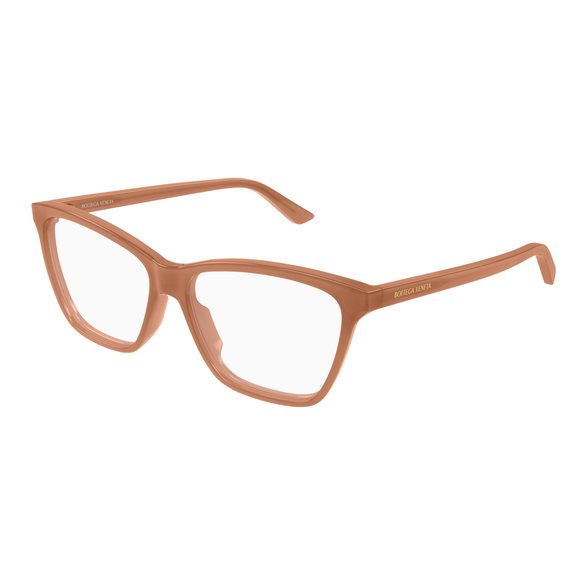 Bottega Veneta BV1421O Terracotta 006 de trois-quarts - Les Lunettes de Pauline