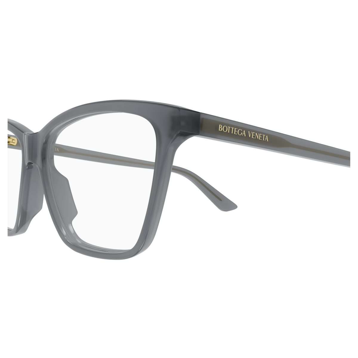 Bottega Veneta BV1421O Gris Bleuté 007 en détail des branches - Les Lunettes de Pauline