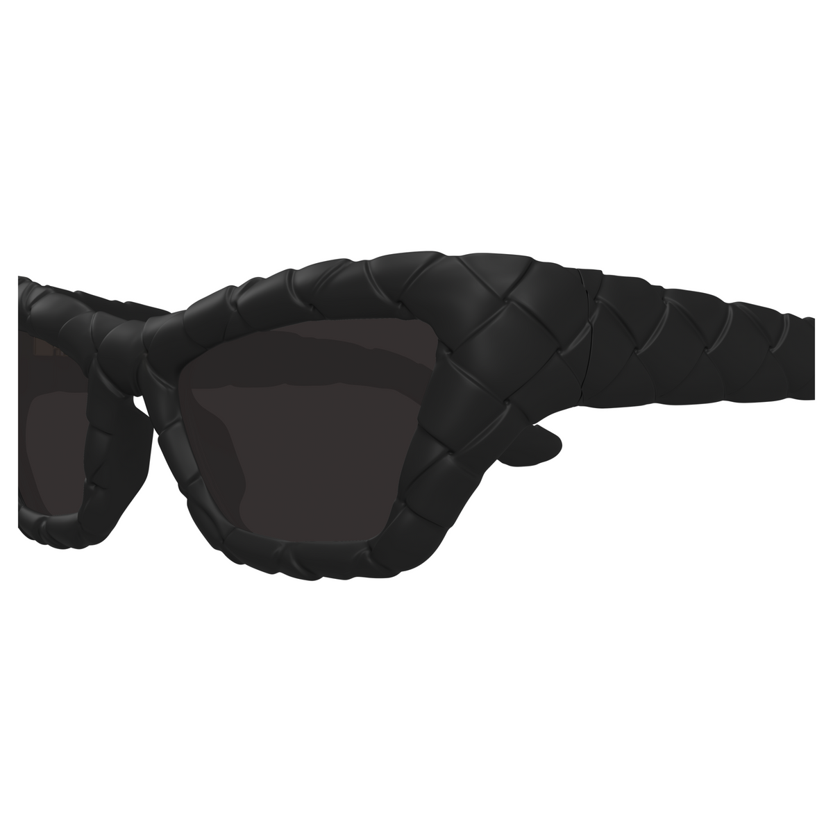 Bottega Veneta BV1438S Noir 001 en détail des branches - Les Lunettes de Pauline