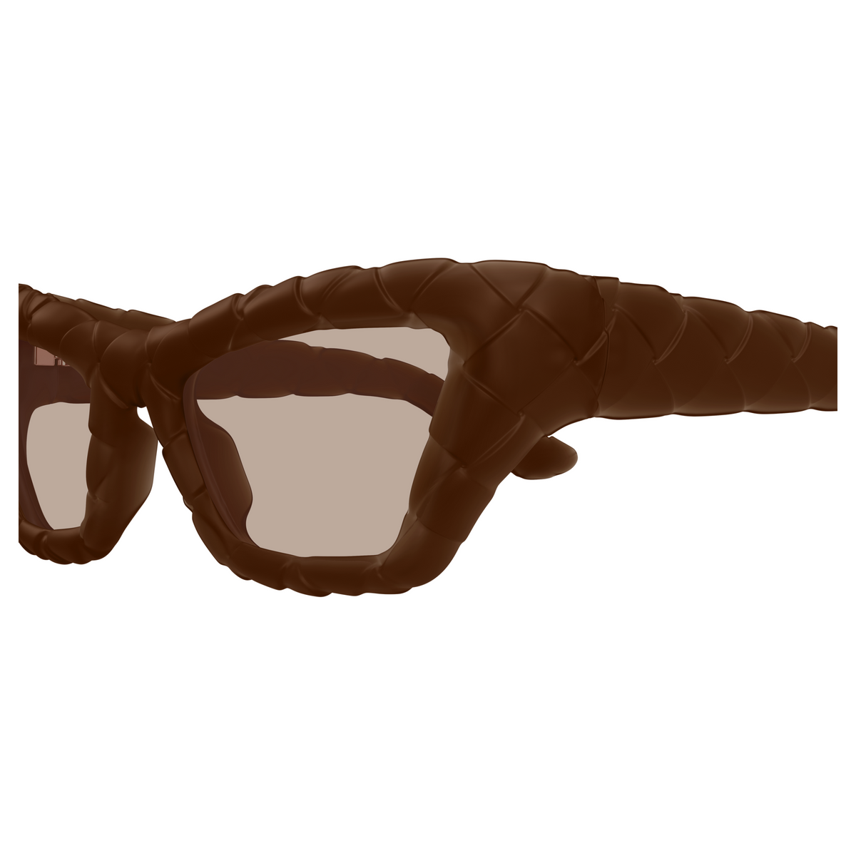 Bottega Veneta BV1438S Brun 002 en détail des branches - Les Lunettes de Pauline