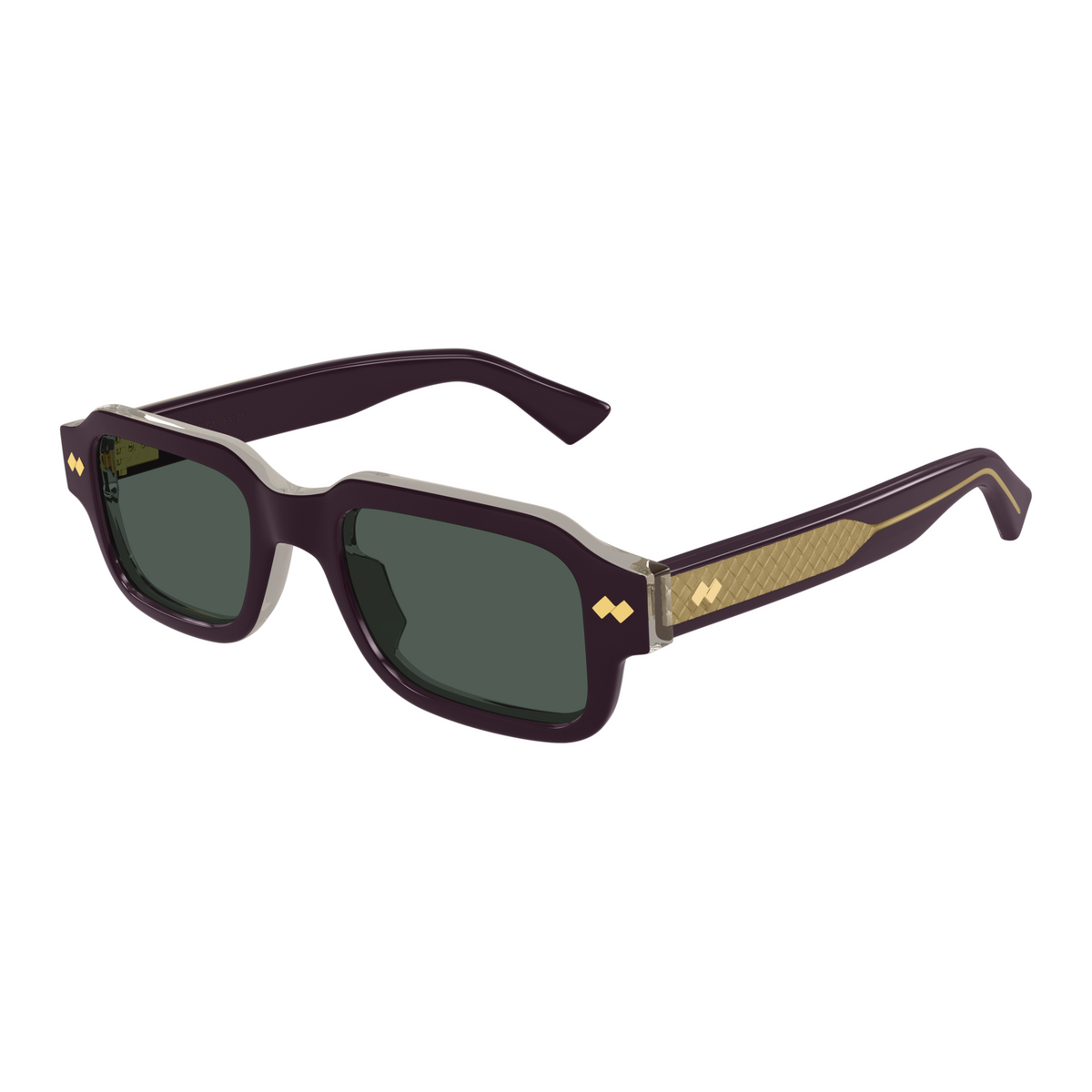 Bottega Veneta BV1442S Prune 004 de trois-quarts - Les Lunettes de Pauline