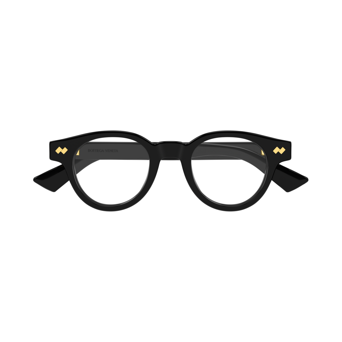 Bottega Veneta BV1443O Noir 001 de face - Les Lunettes de Pauline