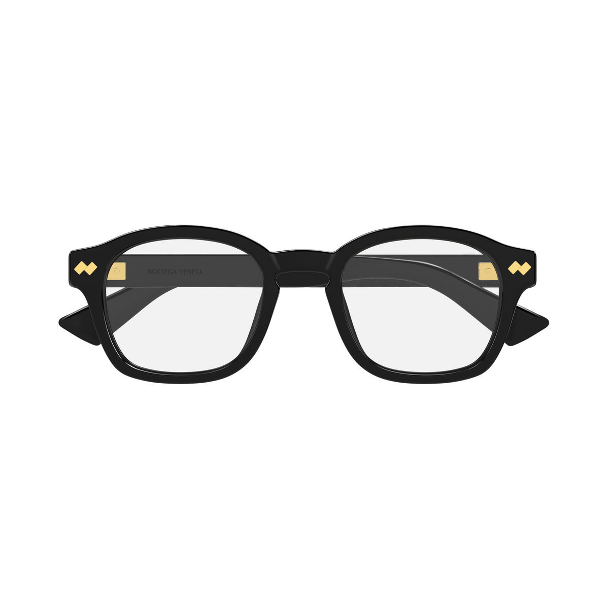 Bottega Veneta BV1445OA Noir 001 de face - Les Lunettes de Pauline