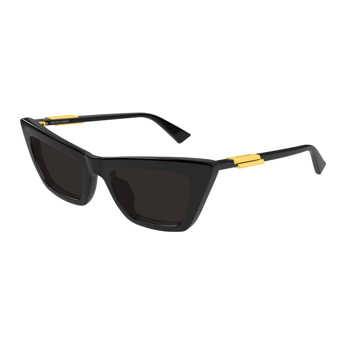 Bottega Veneta BV1446S Noir 001 de trois-quarts - Les Lunettes de Pauline