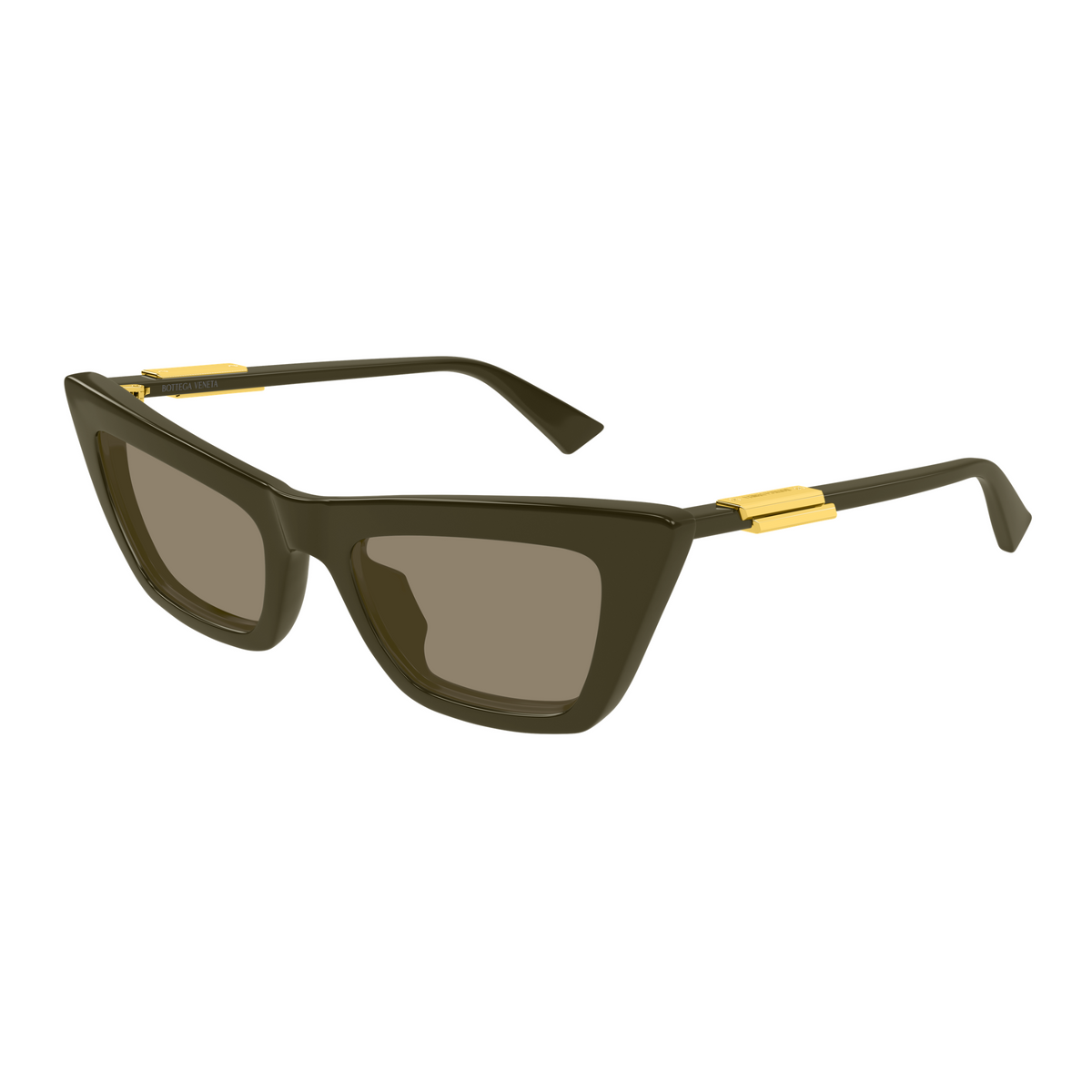 Bottega Veneta BV1446S Vert 005 de trois-quarts - Les Lunettes de Pauline