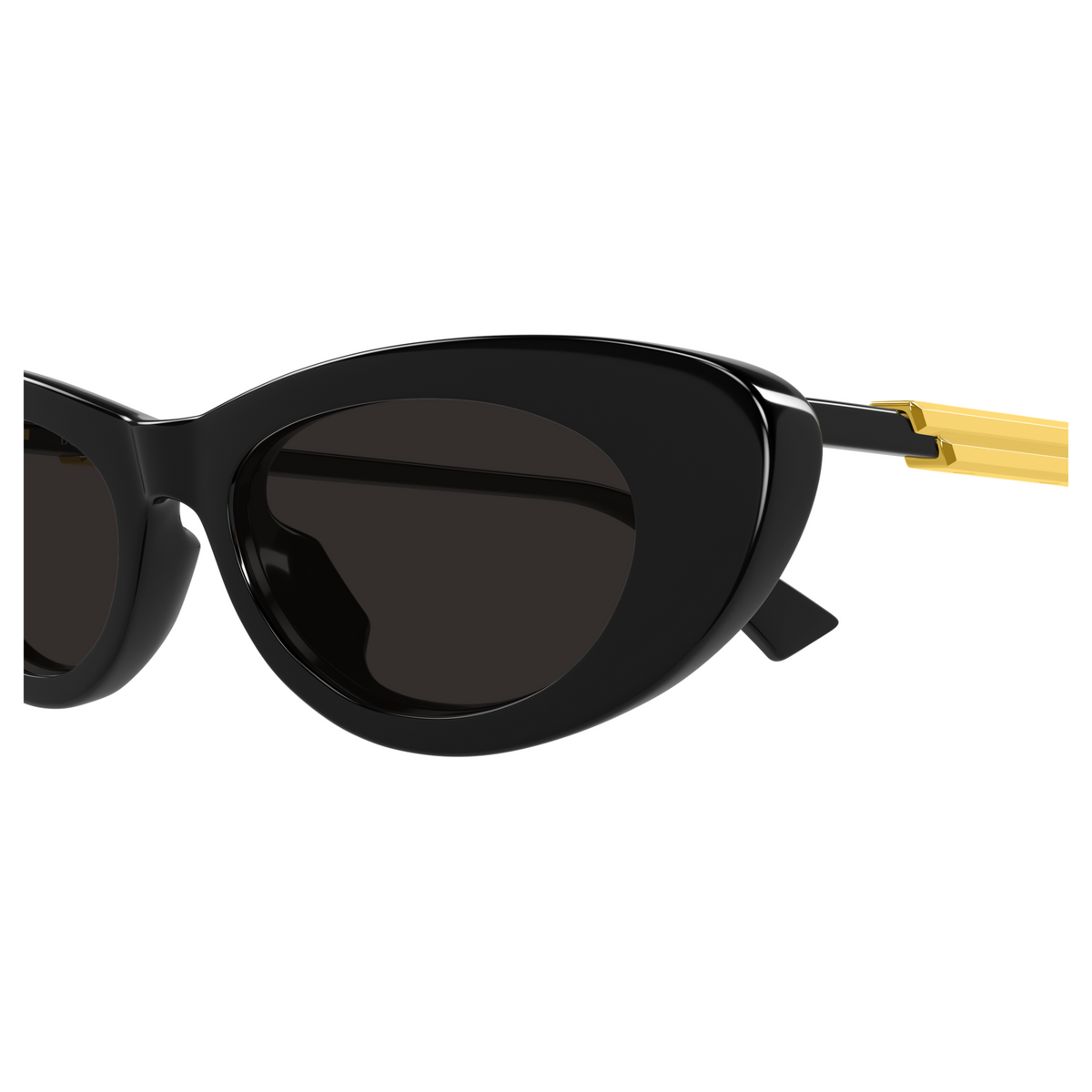 Bottega Veneta BV1447S Noir 001 en détail des branches - Les Lunettes de Pauline