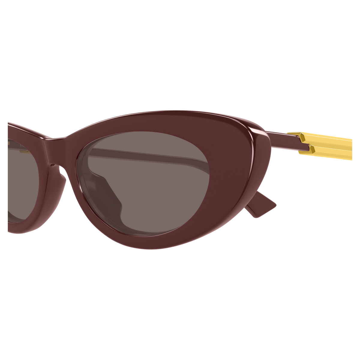 Bottega Veneta BV1447S Bordeaux 003 en détail des branches - Les Lunettes de Pauline