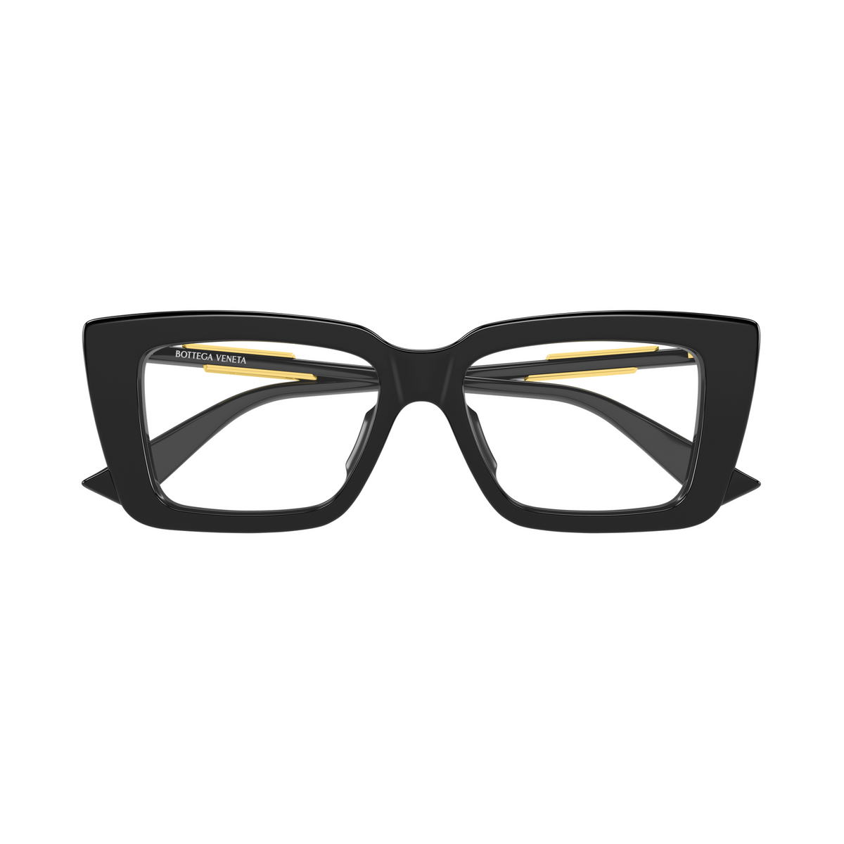 Bottega Veneta BV1448O Noir 001 de face - Les Lunettes de Pauline