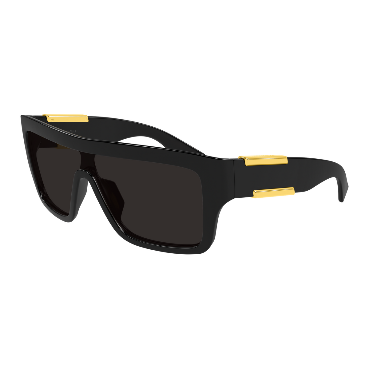 Bottega Veneta BV1451S Noir 001 de trois-quarts - Les Lunettes de Pauline