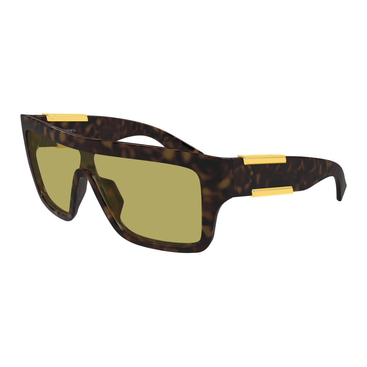 Bottega Veneta BV1451S Écaille Havane 002 de trois-quarts - Les Lunettes de Pauline