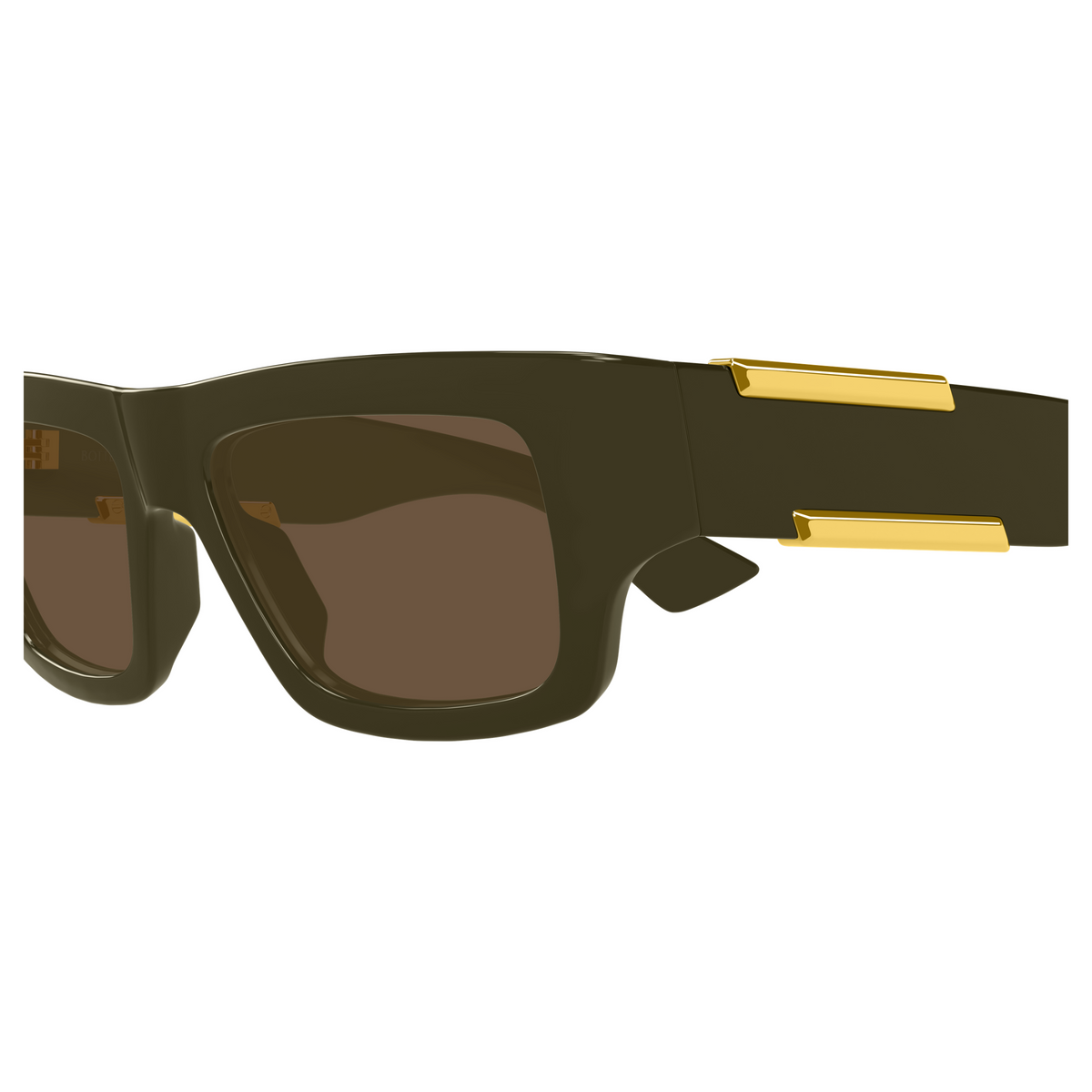 Bottega Veneta BV1452S Vert Kaki 003 en détail des branches - Les Lunettes de Pauline