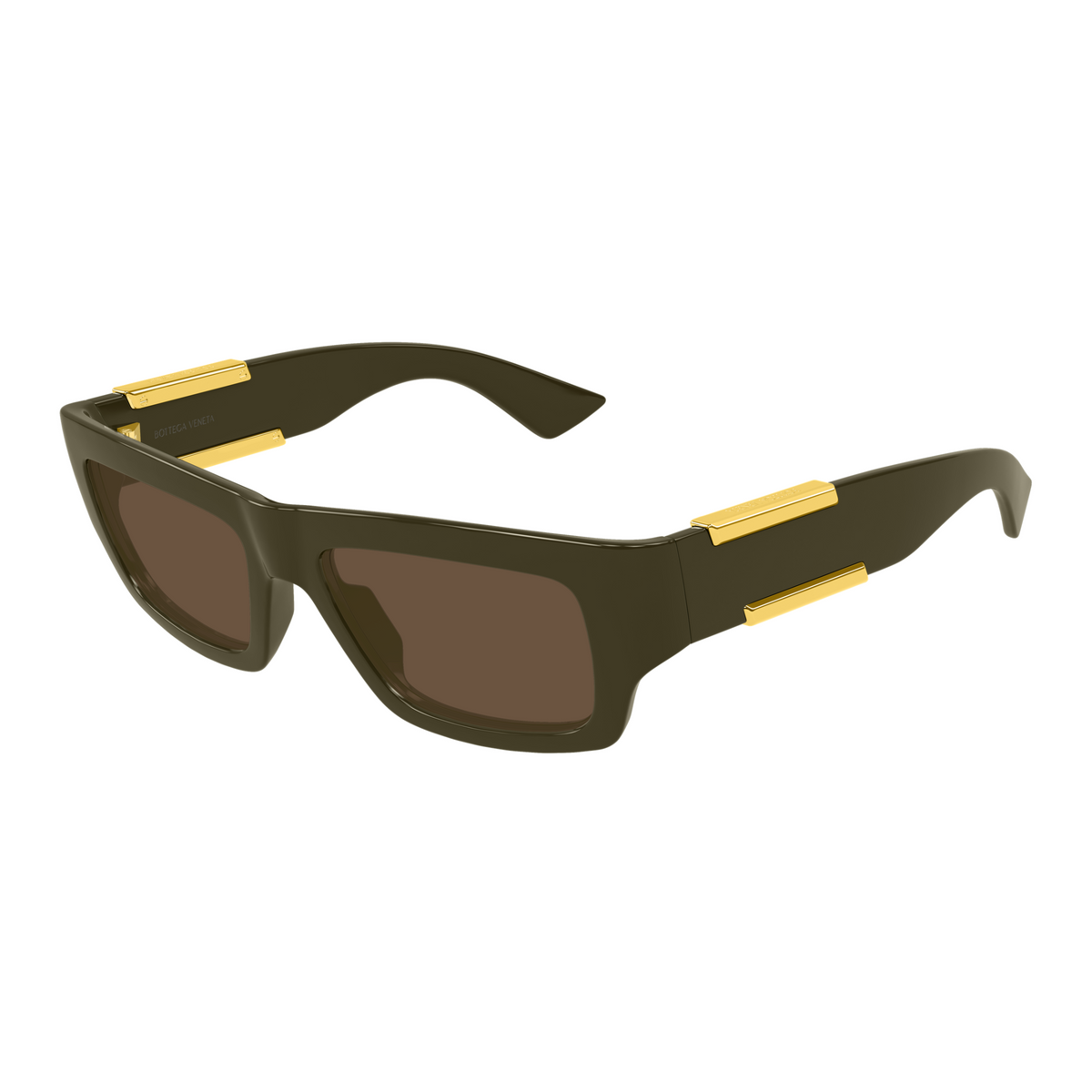 Bottega Veneta BV1452S Vert Kaki 003 de trois-quarts - Les Lunettes de Pauline