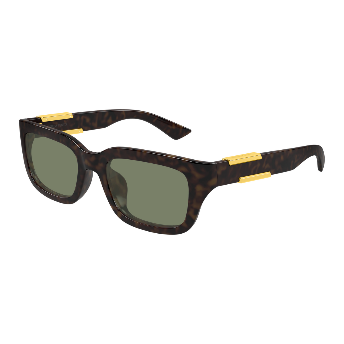Bottega Veneta BV1453SA Écaille Havane 003 de trois-quarts - Les Lunettes de Pauline