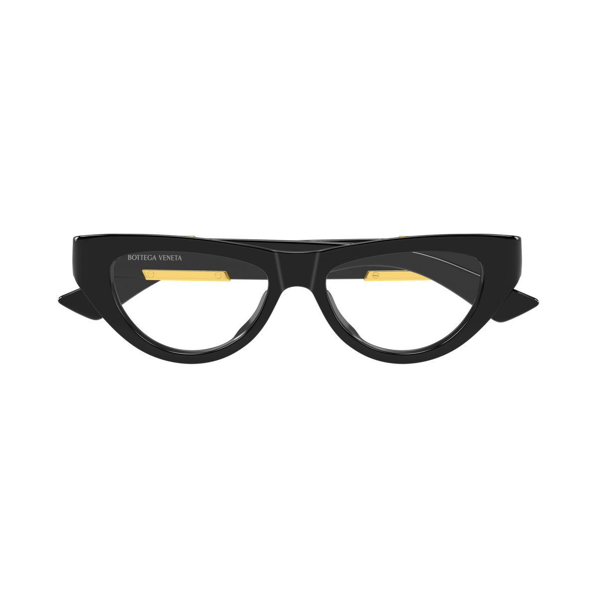 Bottega Veneta BV1454O Noir 001 de face - Les Lunettes de Pauline
