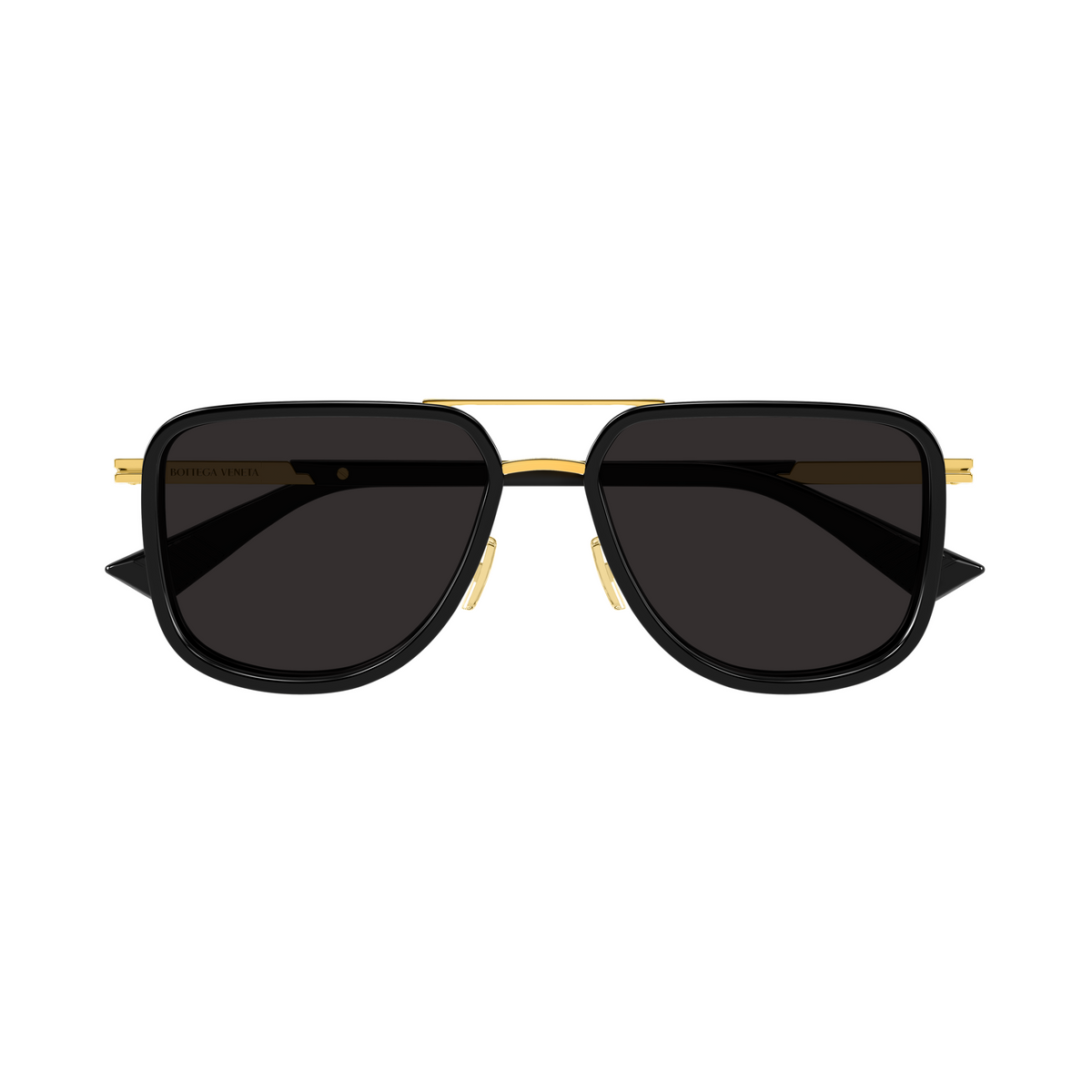 Bottega Veneta BV1463S Doré Verres Gris 001 de face - Les Lunettes de Pauline