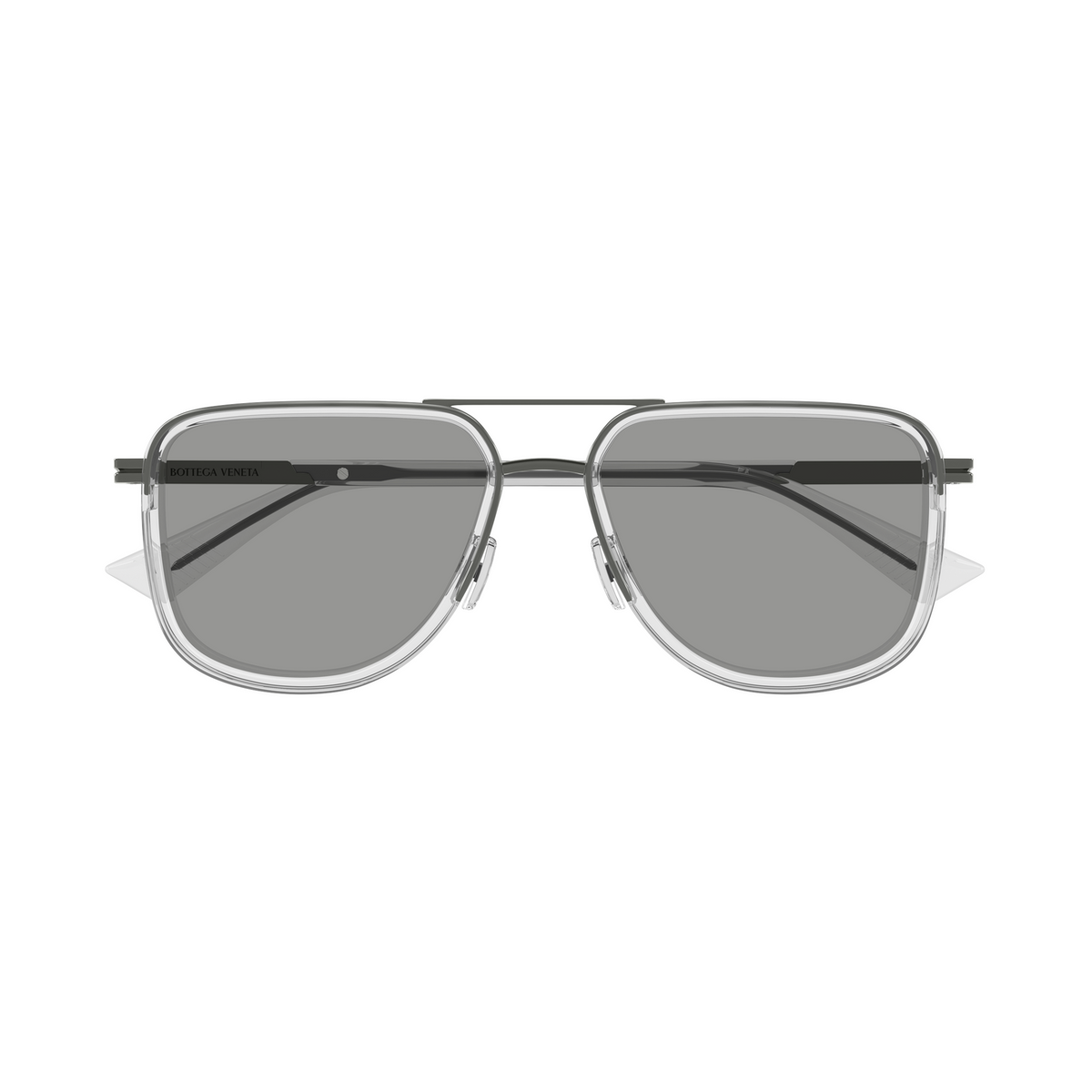 Bottega Veneta BV1463S Gunmetal 004 de face - Les Lunettes de Pauline