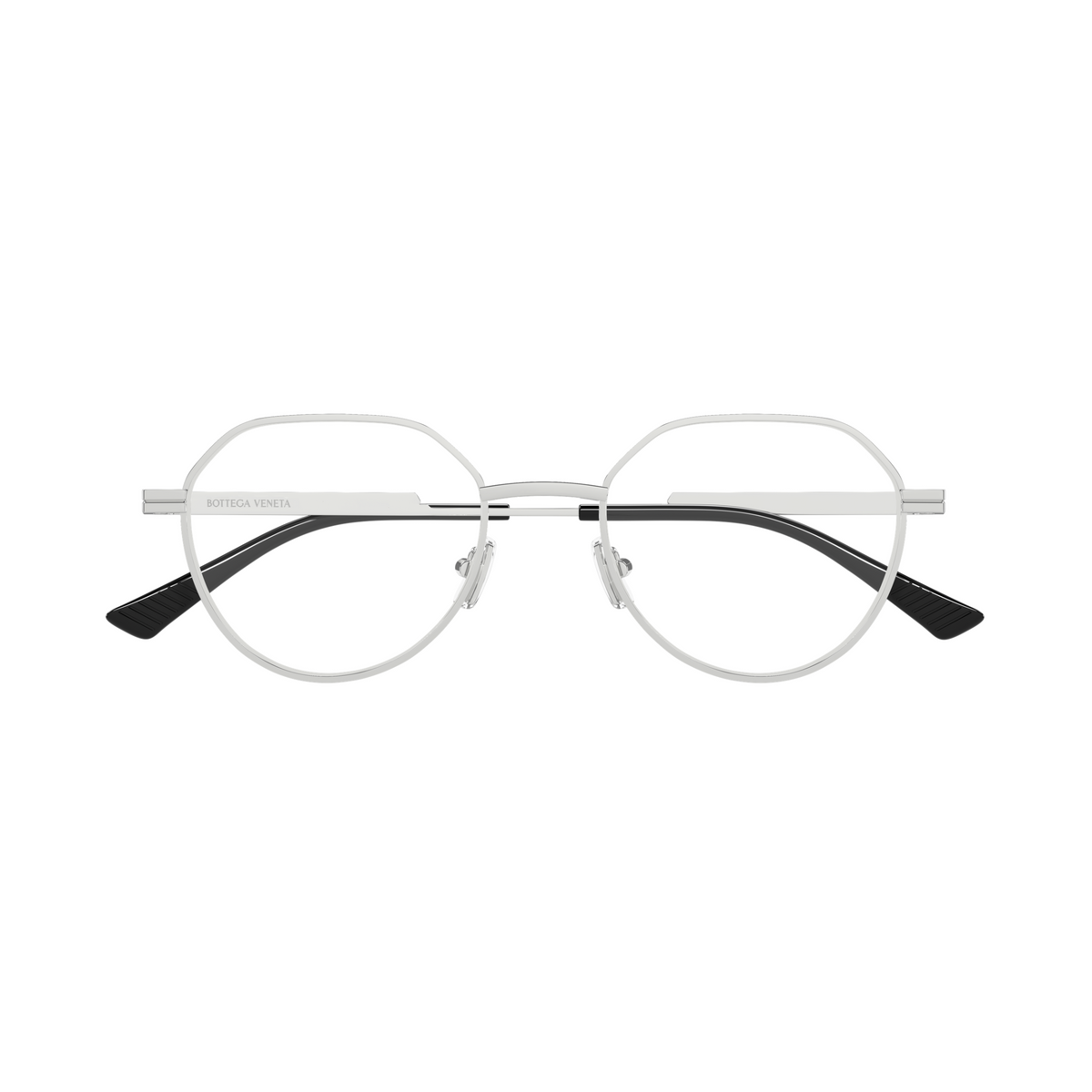 Bottega Veneta BV1468O Argenté 002 de face - Les Lunettes de Pauline