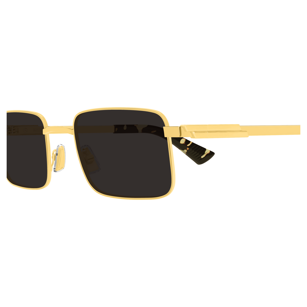 Bottega Veneta BV1469S Doré 001 en détail des branches - Les Lunettes de Pauline