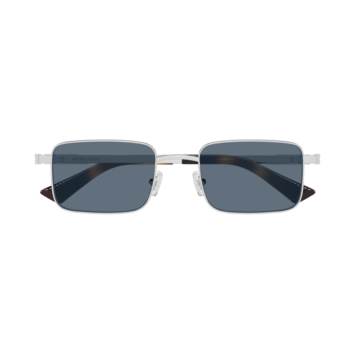 Bottega Veneta BV1469S Argenté Verres Bleus 002 de face - Les Lunettes de Pauline