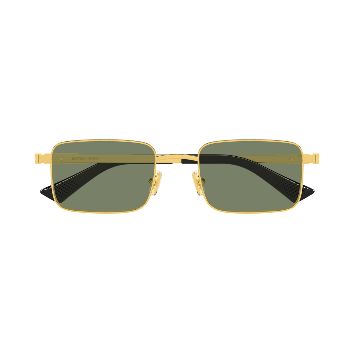 Bottega Veneta BV1469S Doré Verres Verts 004 de face - Les Lunettes de Pauline