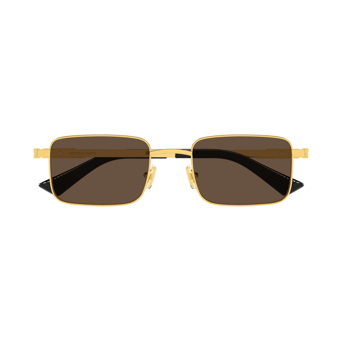 Bottega Veneta BV1469S Doré Verres Bruns 005 de face - Les Lunettes de Pauline