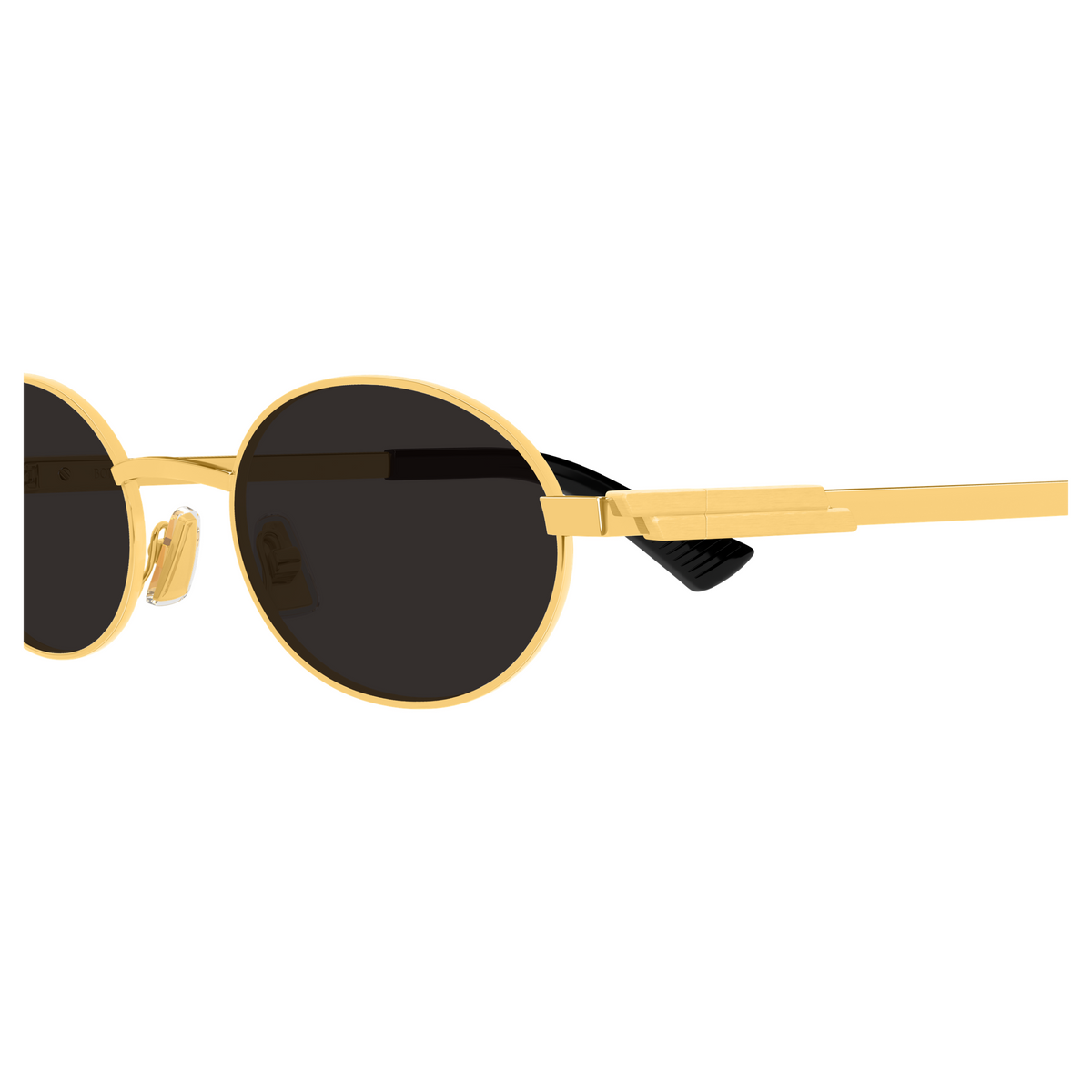 Bottega Veneta BV1470S Doré 001 en détail des branches - Les Lunettes de Pauline