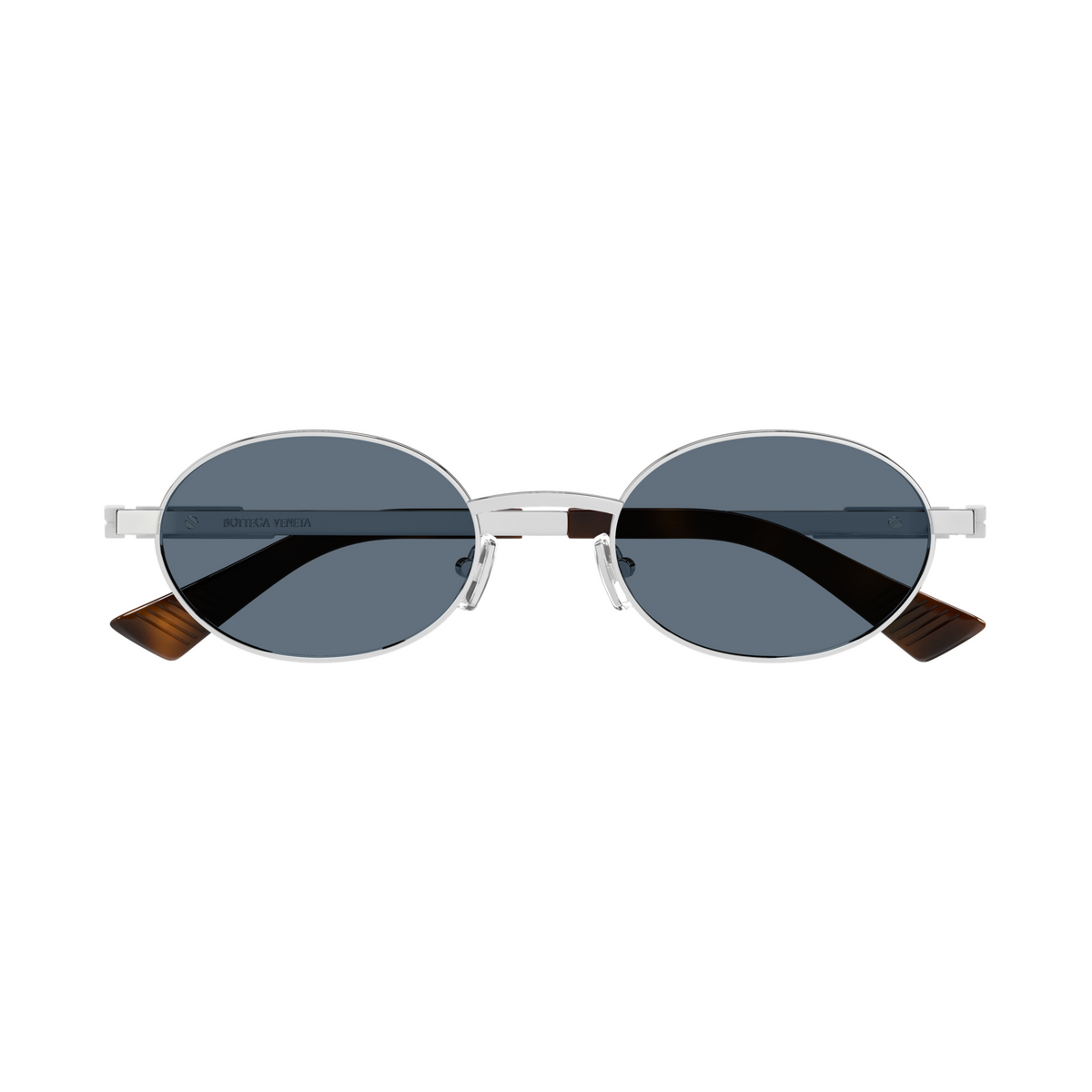 Bottega Veneta BV1470S Argenté Verres Bleus 002 de face - Les Lunettes de Pauline