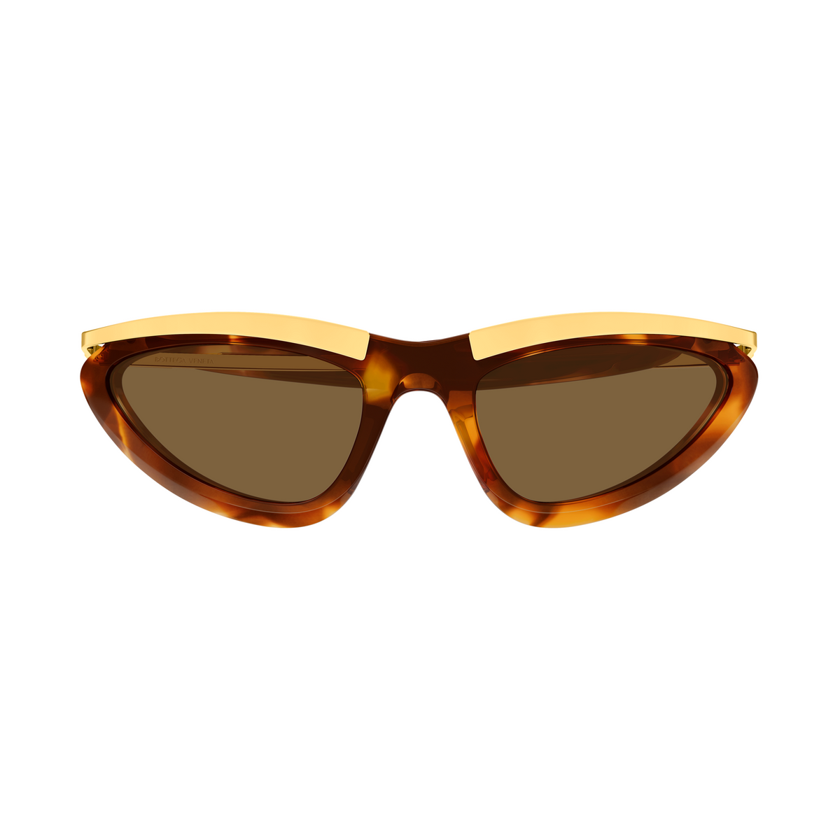Bottega Veneta BV1477S Écaille Havane Doré 003 de face - Les Lunettes de Pauline