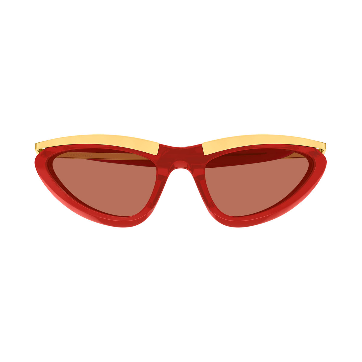 Bottega Veneta BV1477S Rouge Doré 005 de face - Les Lunettes de Pauline