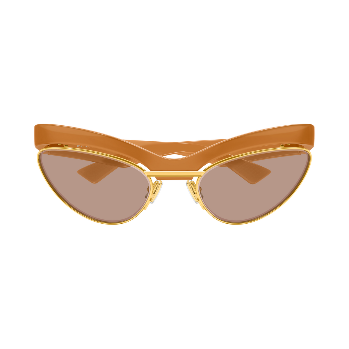 Bottega Veneta BV1480S Orange 005 de face - Les Lunettes de Pauline