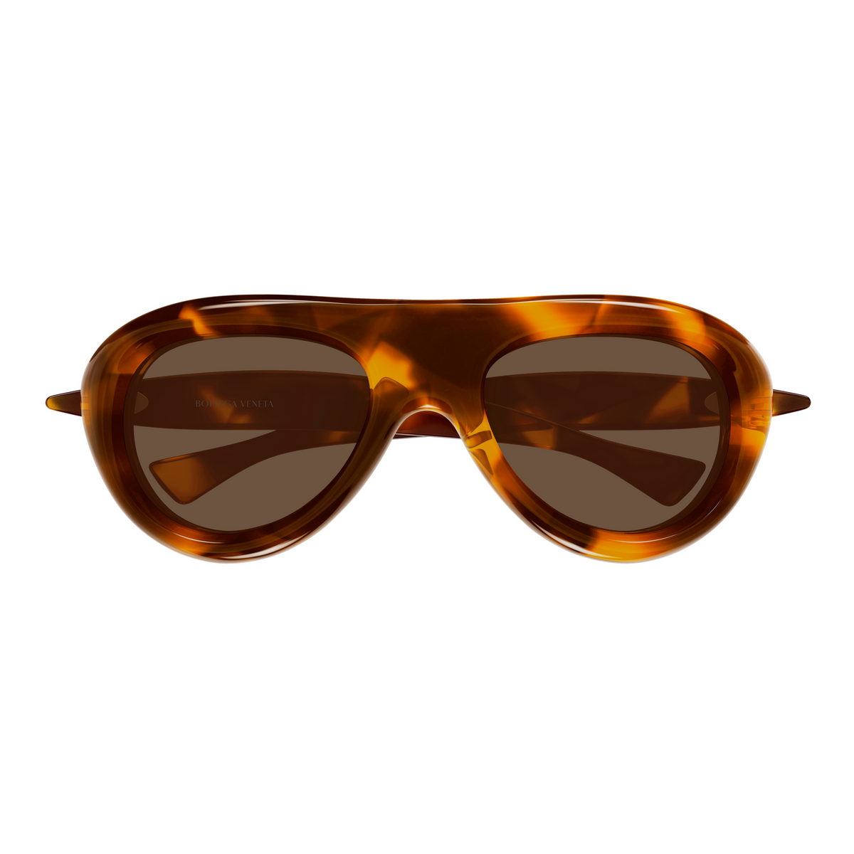 Bottega Veneta BV1483S Écaille Havane 002 de face - Les Lunettes de Pauline