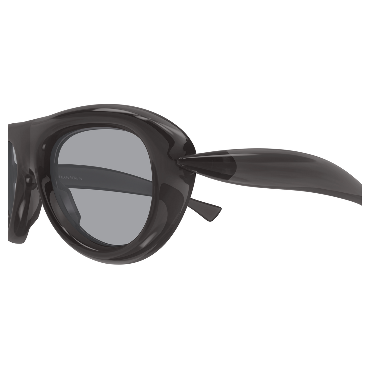 Bottega Veneta BV1483S Gris Cristal 003 en détail des branches - Les Lunettes de Pauline