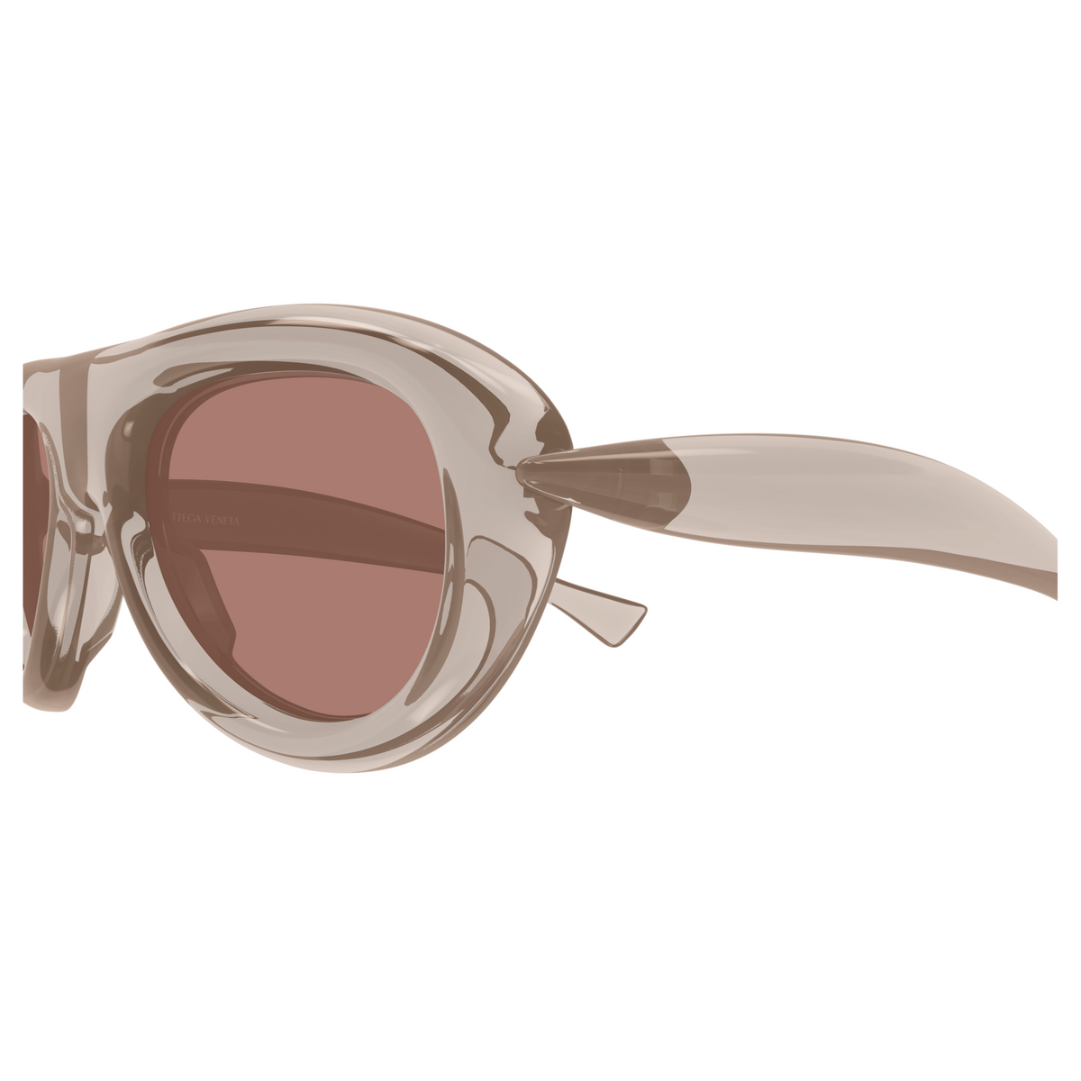 Bottega Veneta BV1483S Beige Rosé 004 en détail des branches - Les Lunettes de Pauline