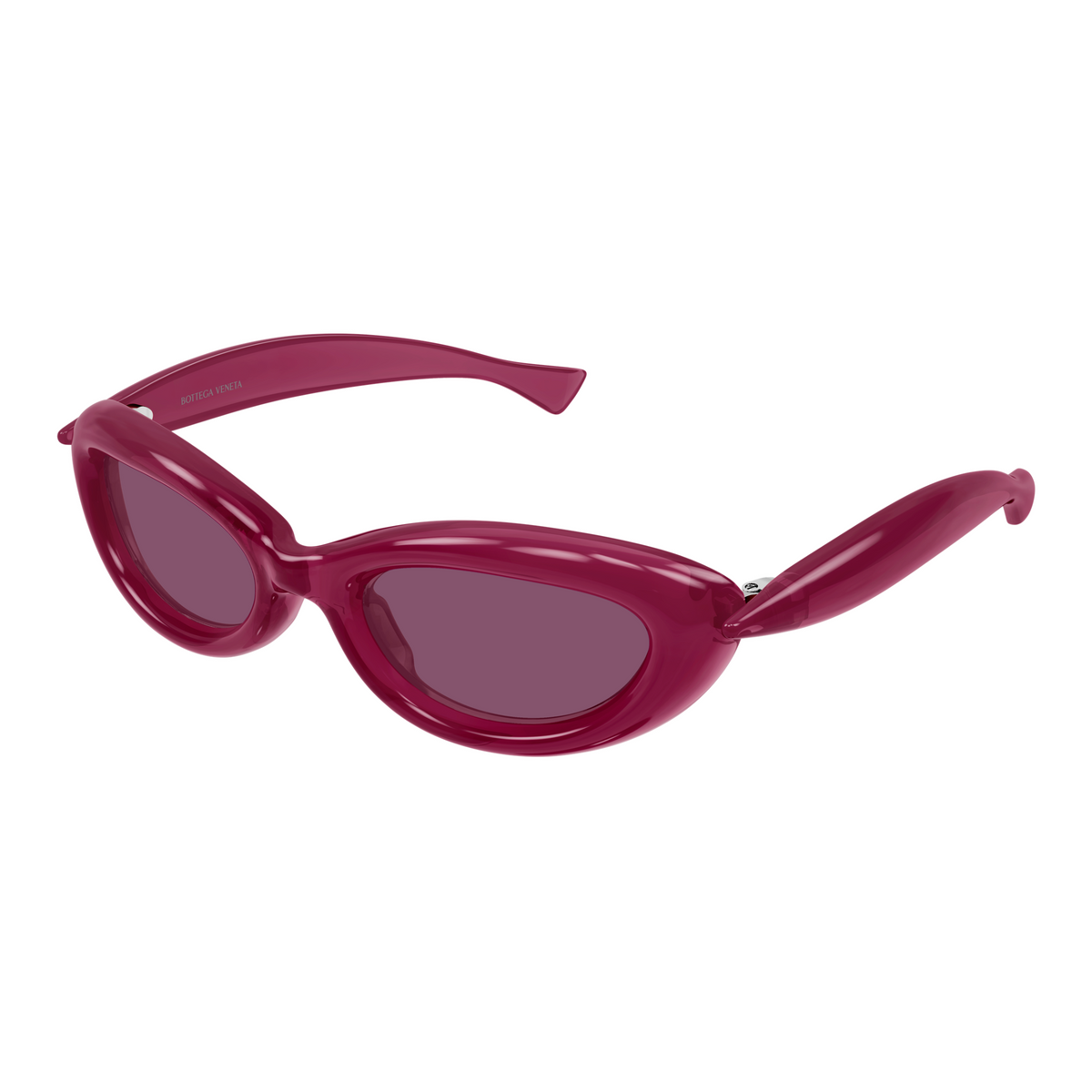 Bottega Veneta BV1484S Fuchsia 004 de trois-quarts - Les Lunettes de Pauline