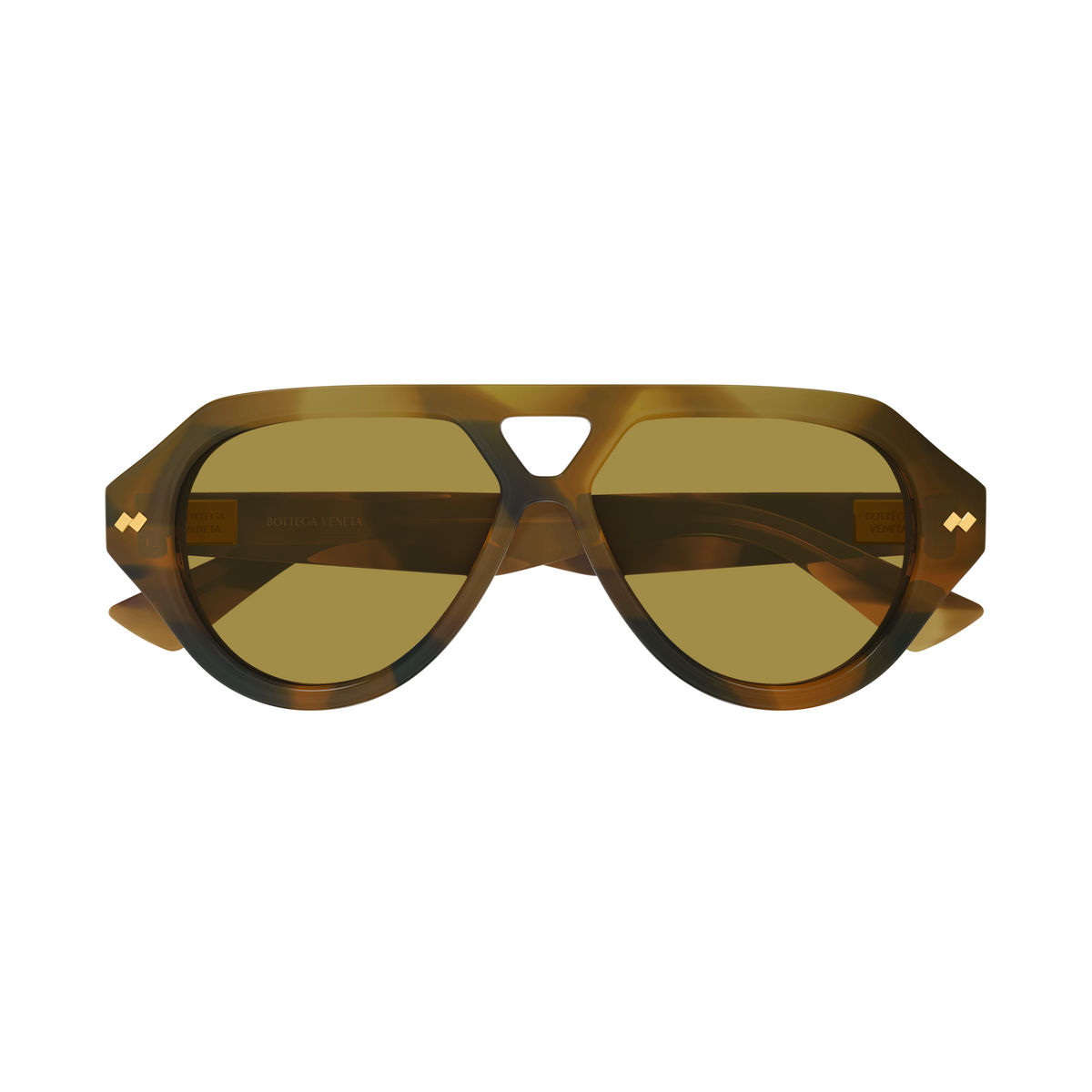 Bottega Veneta BV1485S Écaille Miel 003 de face - Les Lunettes de Pauline