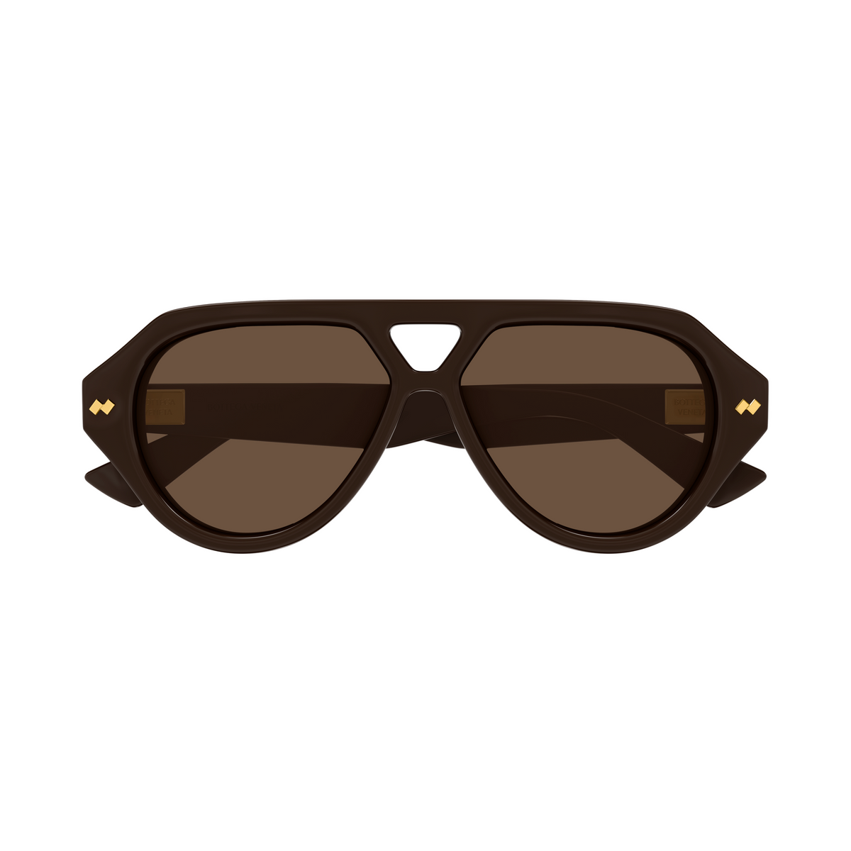 Bottega Veneta BV1485S Brun 004 de face - Les Lunettes de Pauline