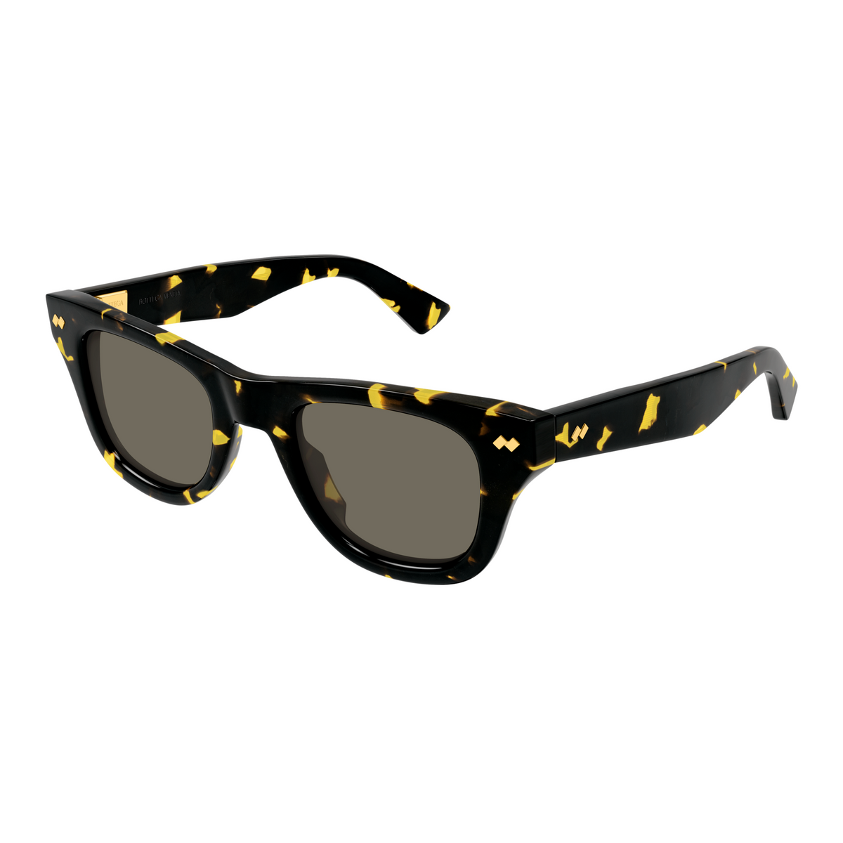 Bottega Veneta BV1486S Écaille Havane 002 de trois-quarts - Les Lunettes de Pauline