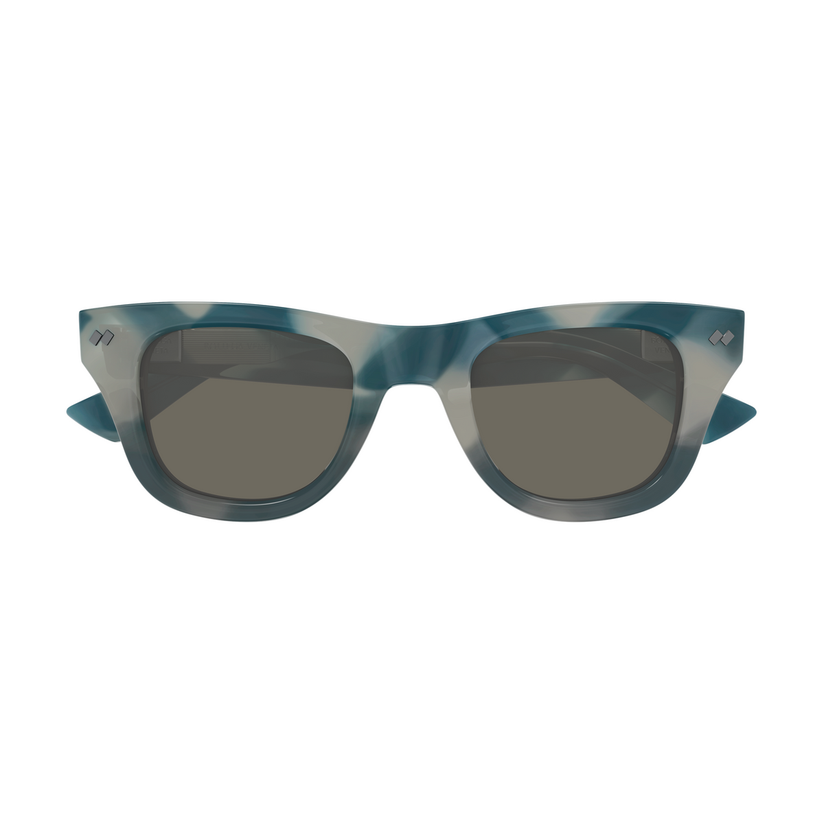 Bottega Veneta BV1486S Bleu Marbré 003 de face - Les Lunettes de Pauline
