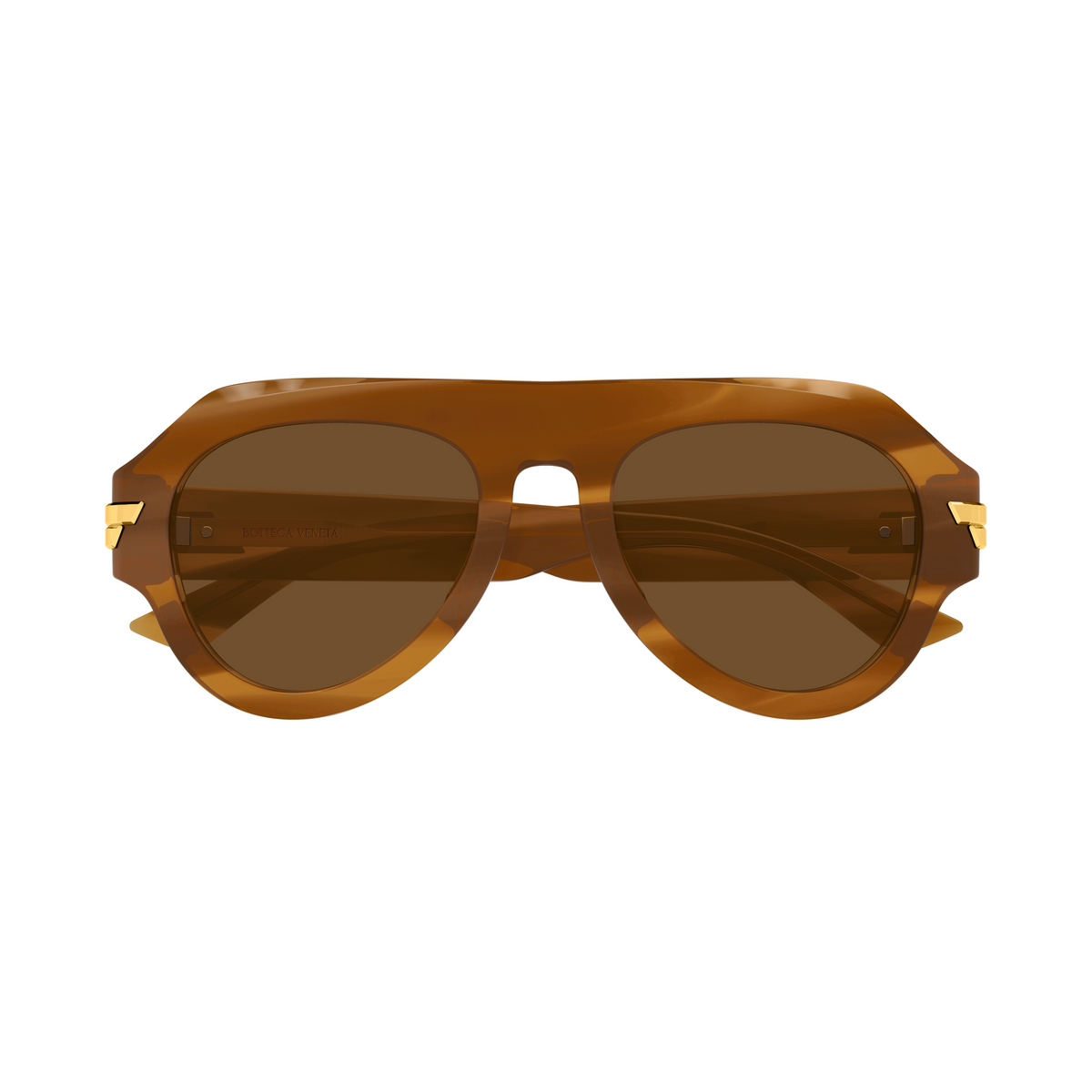 Bottega Veneta BV1488S Ambre 003 de face - Les Lunettes de Pauline