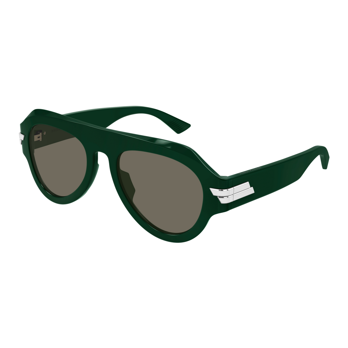 Bottega Veneta BV1488S Vert Foncé 005 de trois-quarts - Les Lunettes de Pauline