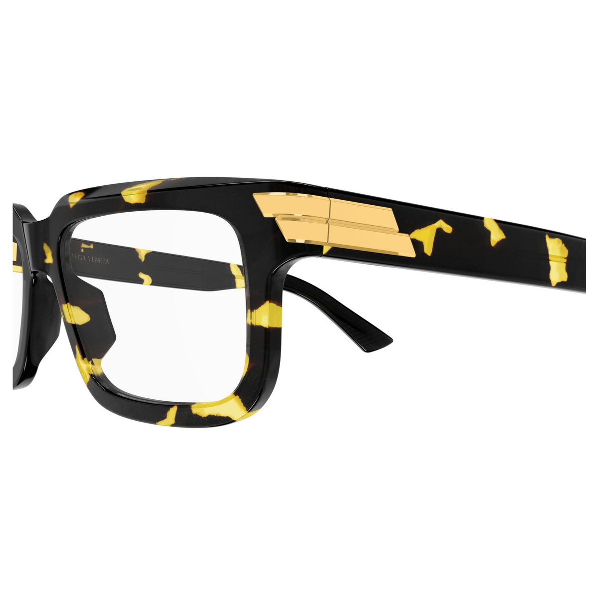Bottega Veneta BV1490O Écaille Havane 007 en détail des branches - Les Lunettes de Pauline