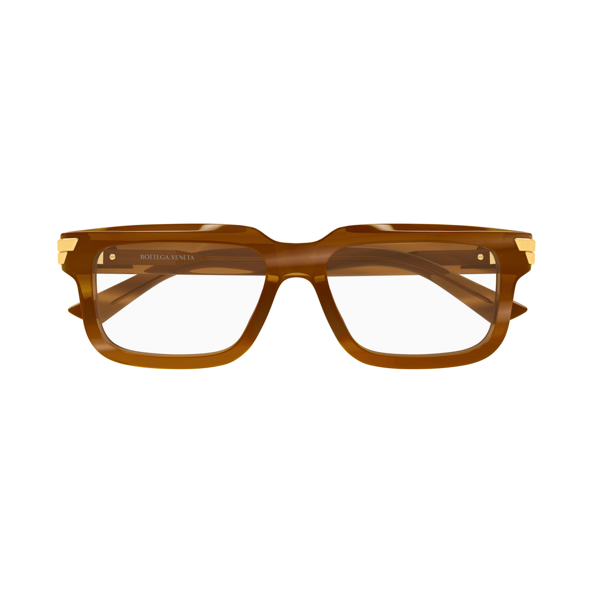 Bottega Veneta BV1490O Brun Caramel 008 de face - Les Lunettes de Pauline
