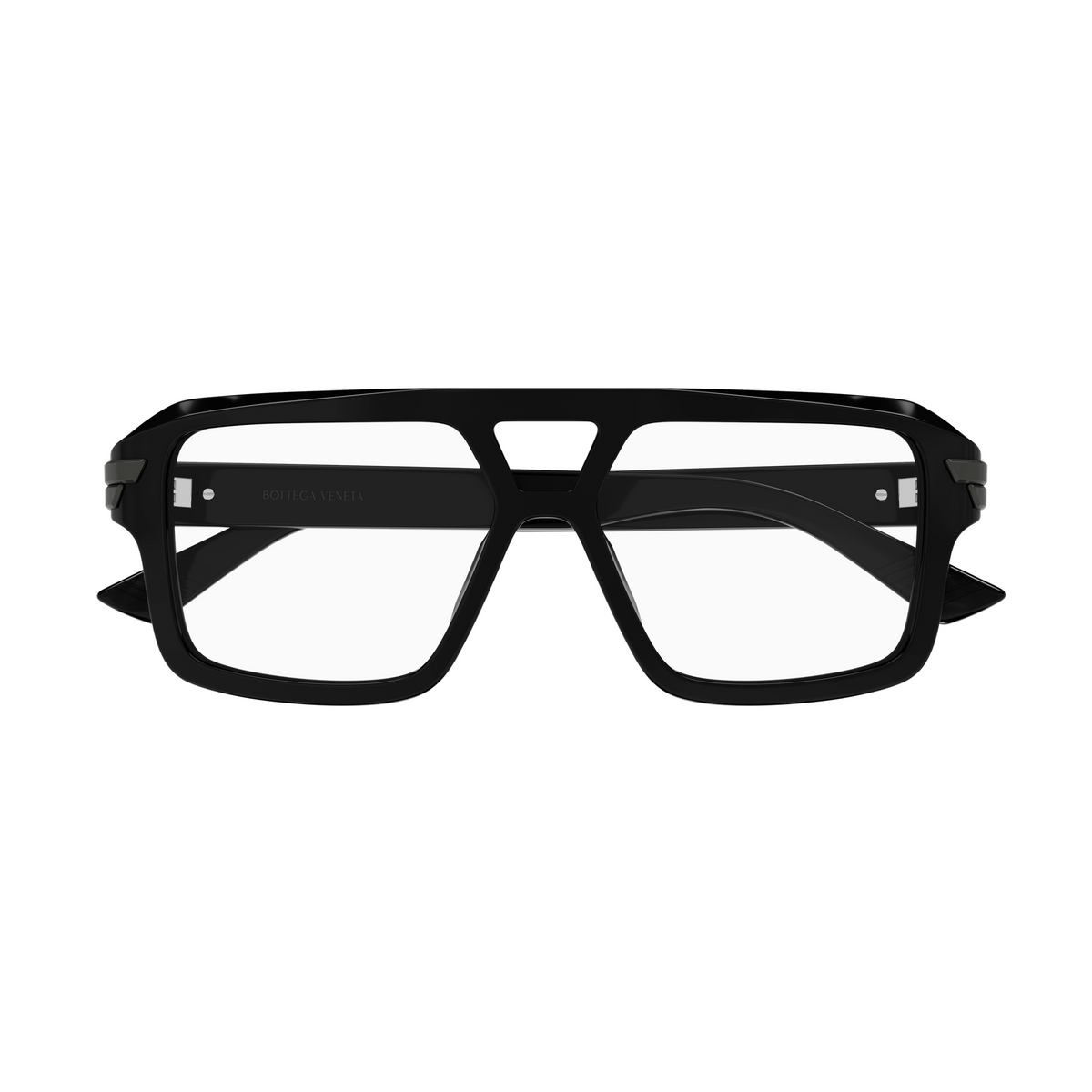 Bottega Veneta BV1491O Noir 001 de face - Les Lunettes de Pauline