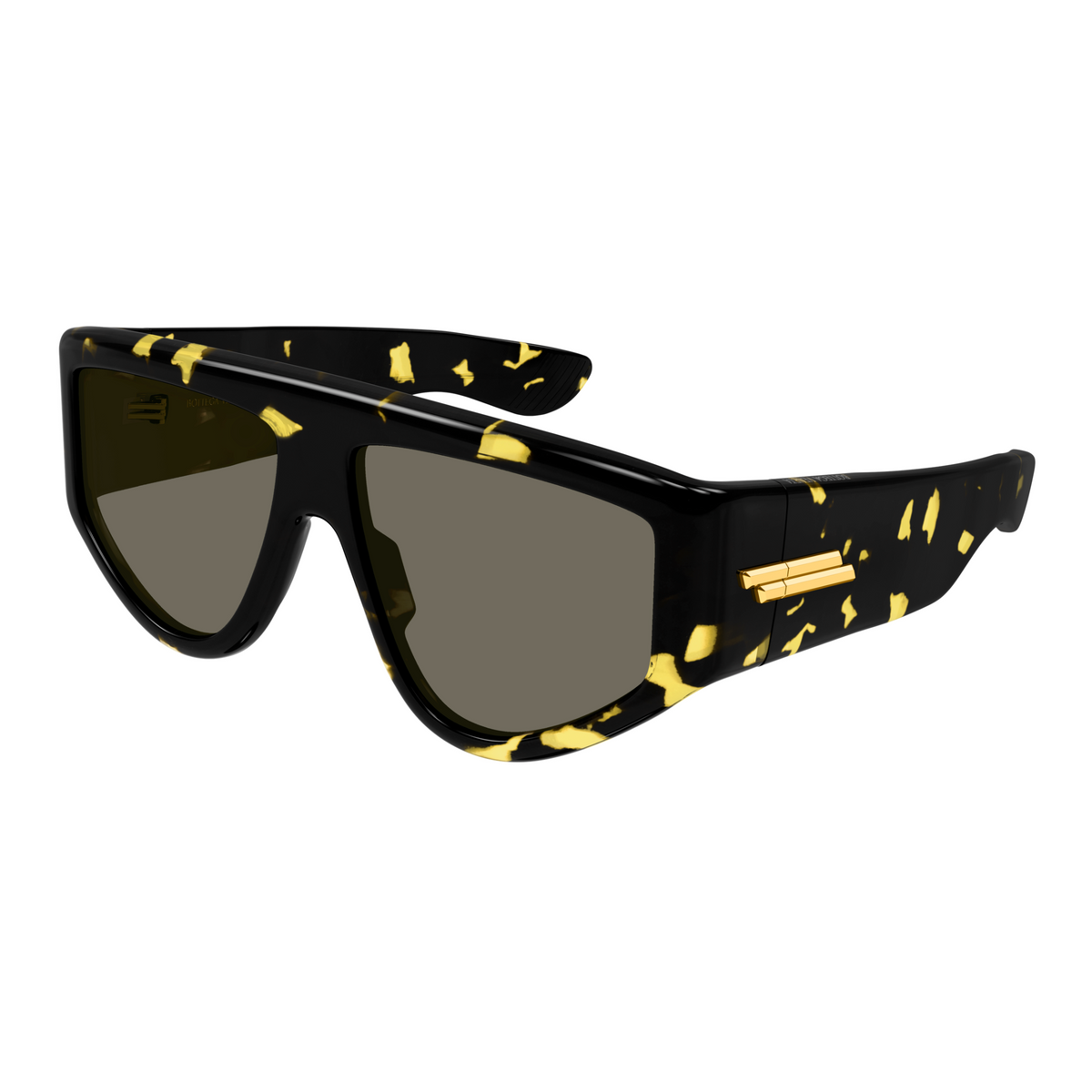 Bottega Veneta BV1492S Écaille Havane 003 de trois-quarts - Les Lunettes de Pauline