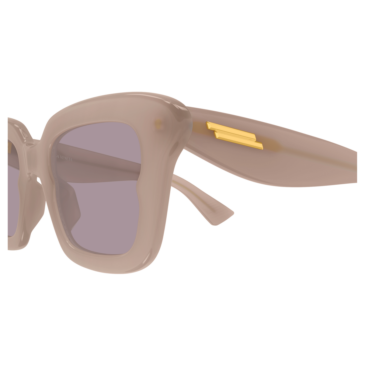 Bottega Veneta BV1493S Beige Rosé 004 en détail des branches - Les Lunettes de Pauline