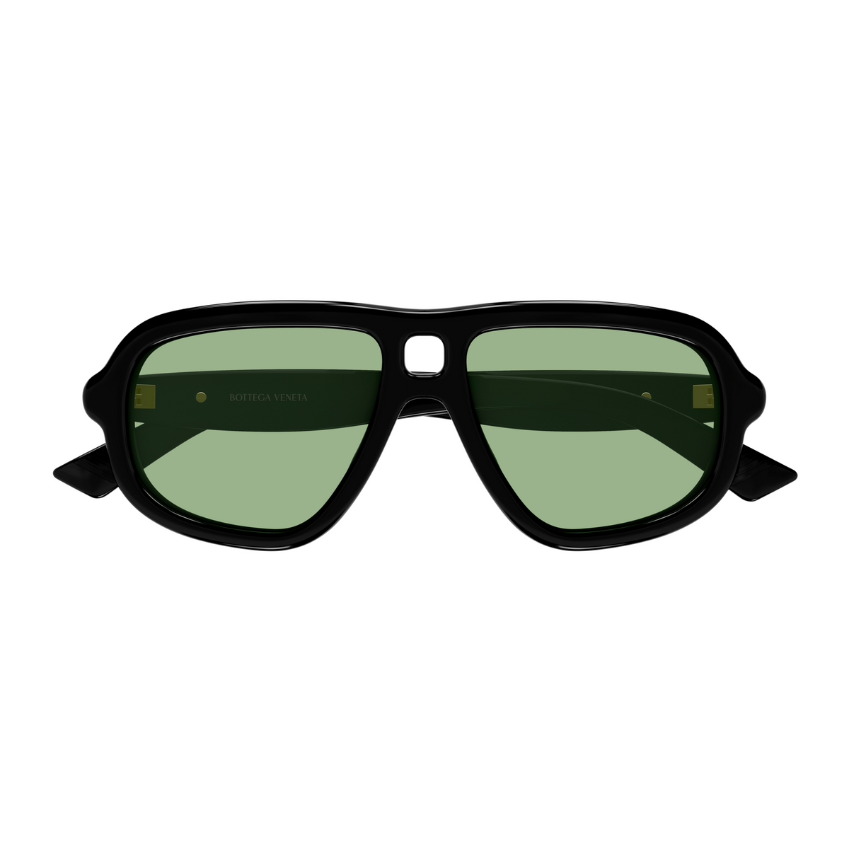 Bottega Veneta BV1494S Noir Verres Verts 003 de face - Les Lunettes de Pauline